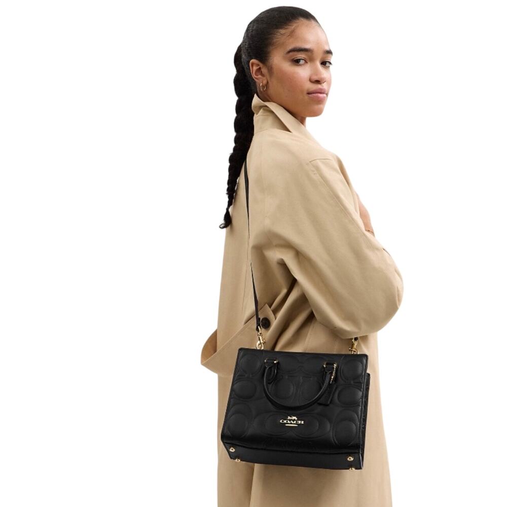 Coach Maggie Small Tote Bag In Signature Leather NWT - Picture 4 of 5